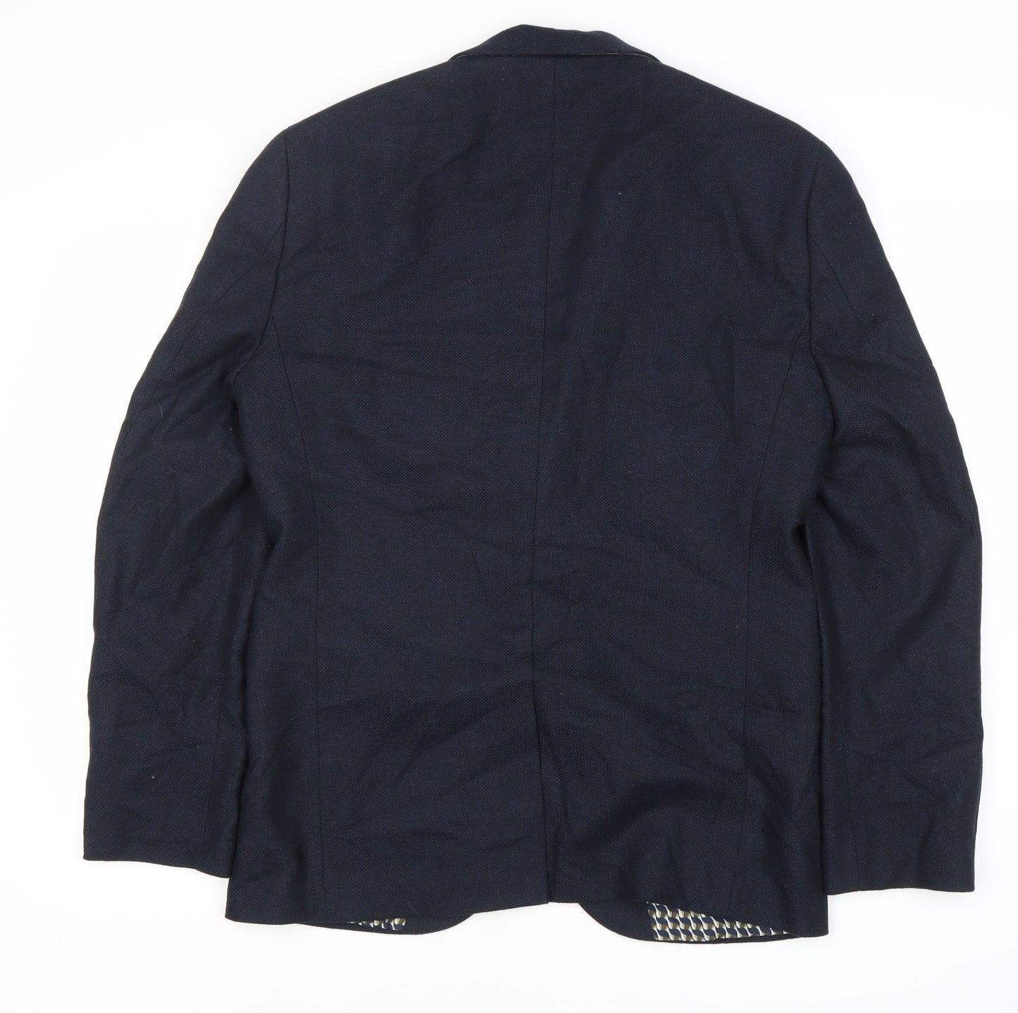Next Men's Blue Blazer Jacket Size M Regular Wool Blend