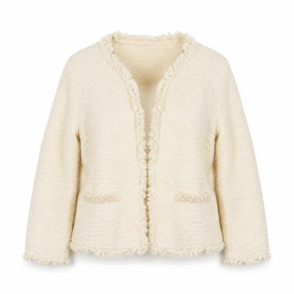 Womens UK Size XS MNG Regular Ivory Suit Jacket