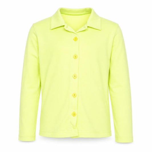 Moresse Boys Yellow Button-Up Shirt, Size 8, Long Sleeve