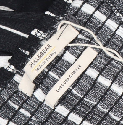 Pull&Bear Women's Black Striped Jumpsuit Size S