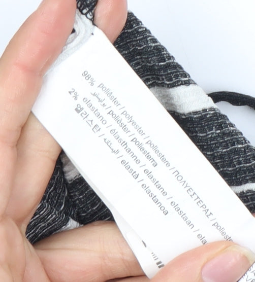 Pull&Bear Women's Black Striped Jumpsuit Size S