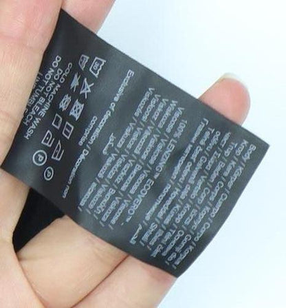 Pieces Women's Black Polka Dot A-Line Skirt M