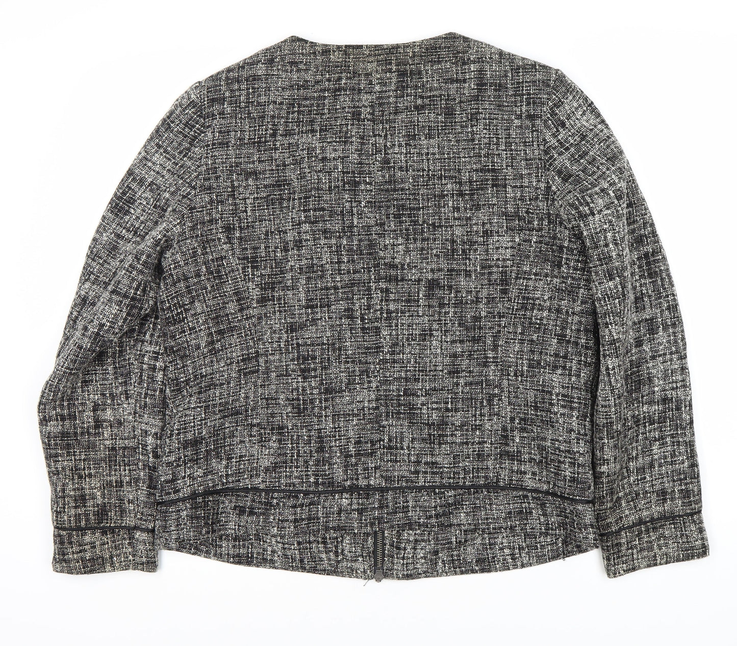 Marks and Spencer Women's Black Bouclé Blazer Size 16