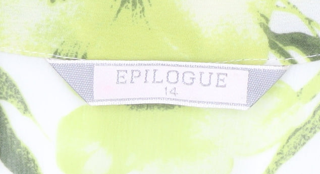 Epilogue Women's Green Floral Blouse Size 14