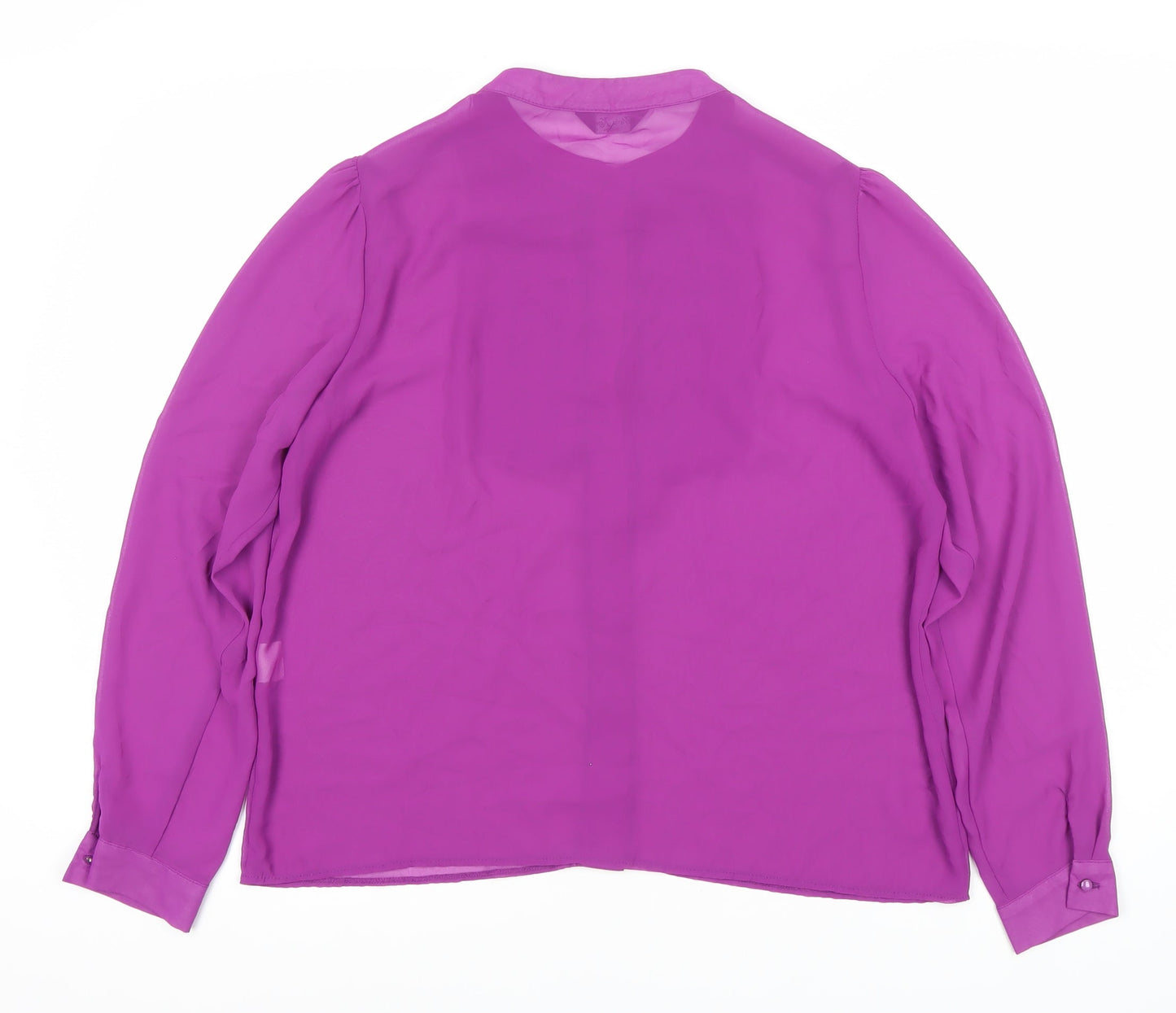 Womens UK Size 18 Marina Kaneva Purple Basic Blouse