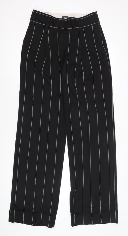 Womens UK Size 10 Marks and Spencer Regular Fit Business Workwear Black Trousers