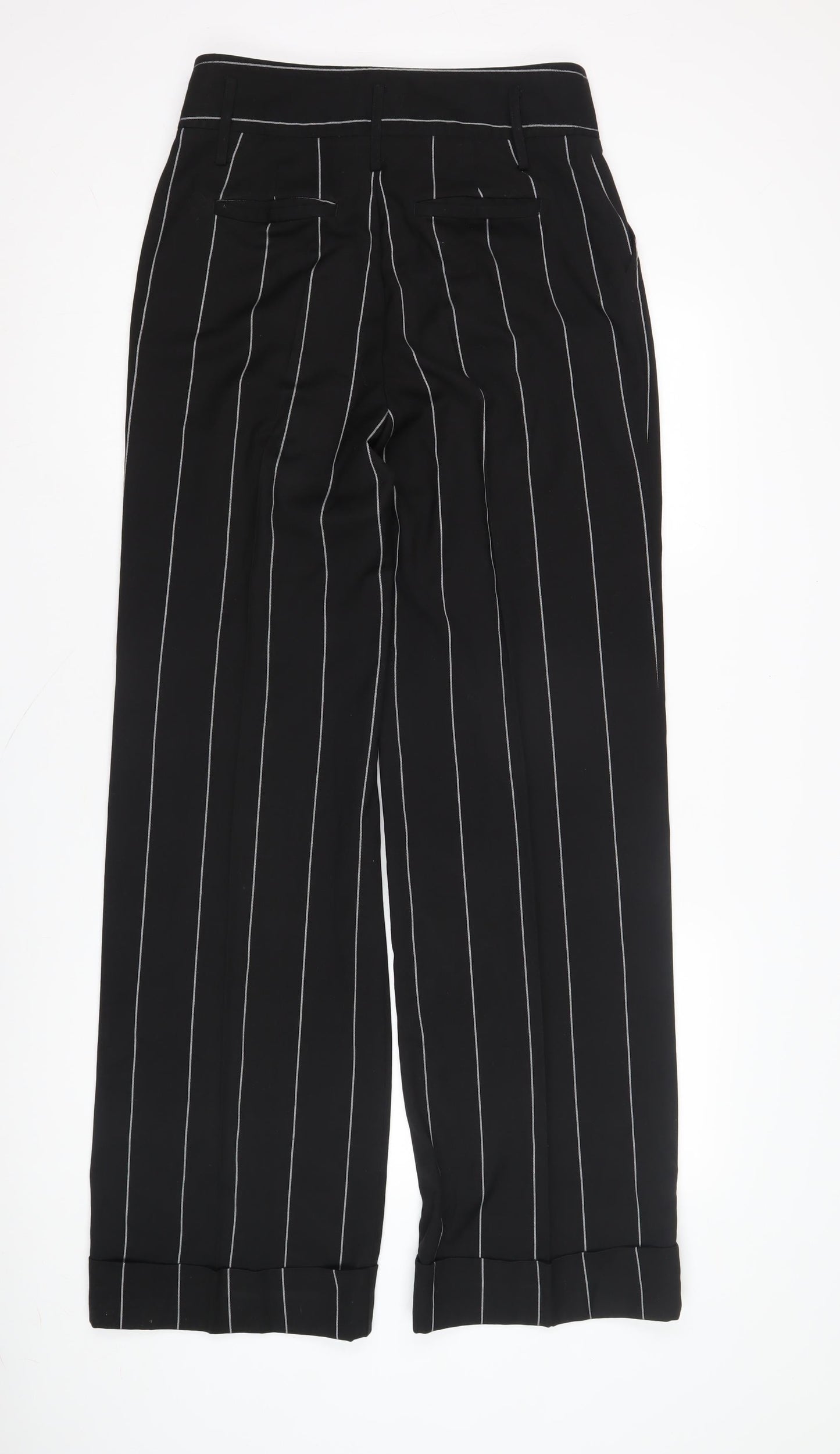 Womens UK Size 10 Marks and Spencer Regular Fit Business Workwear Black Trousers