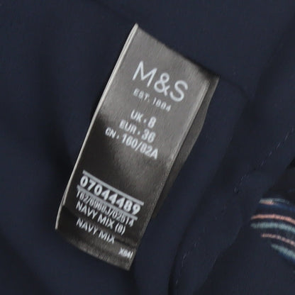 Marks and Spencer Women's Multicoloured Dress - Size 8