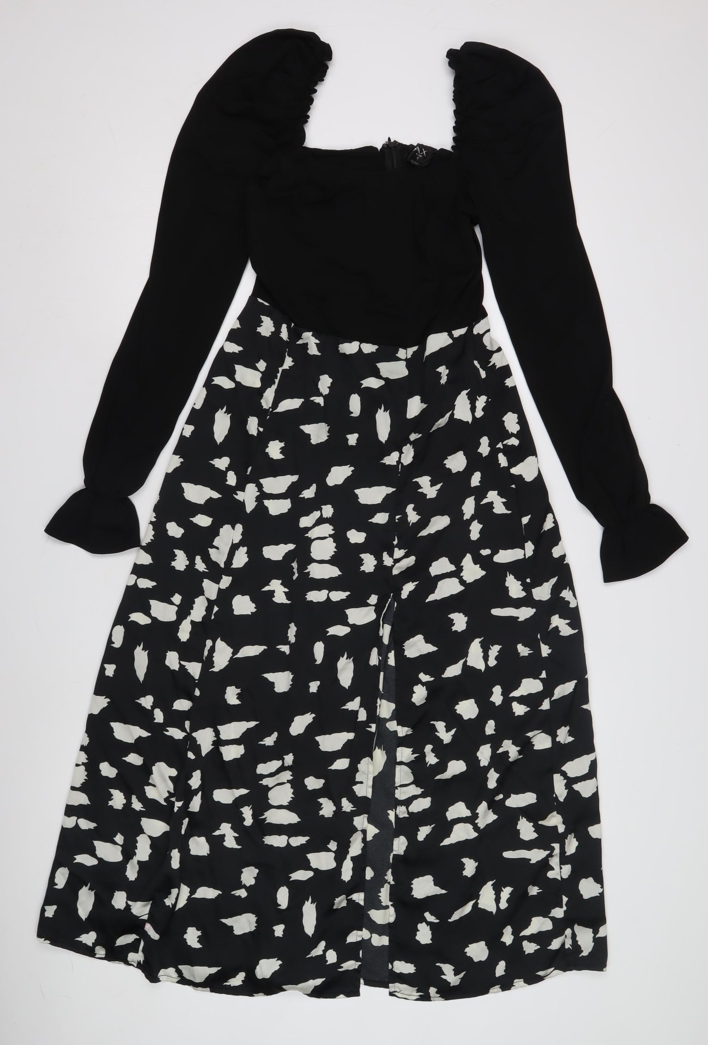 A X Women’s Black Animal Print Dress Size 12