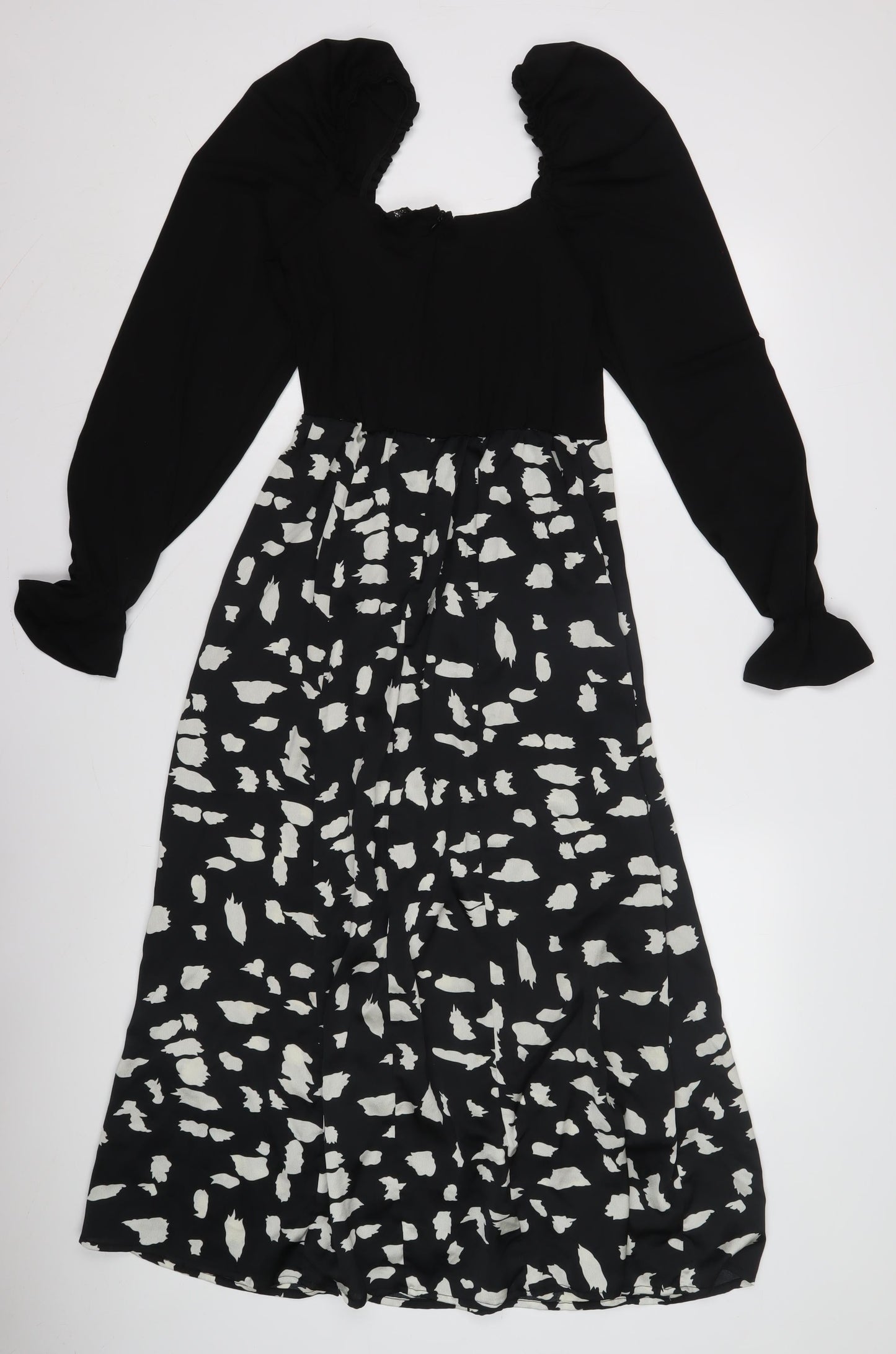 A X Women’s Black Animal Print Dress Size 12