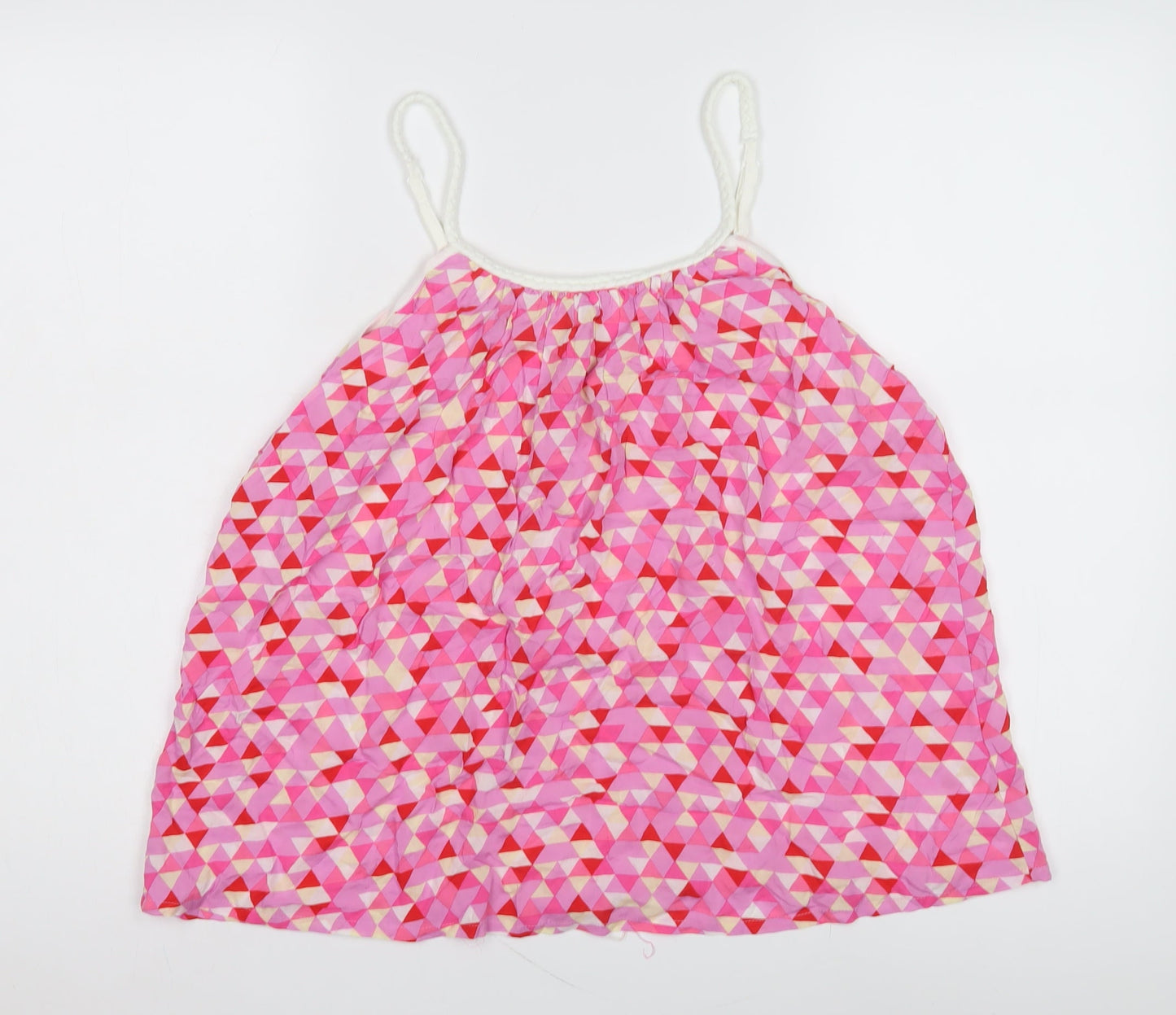 Hush Women's Pink Geometric Sleeveless Top Size 12