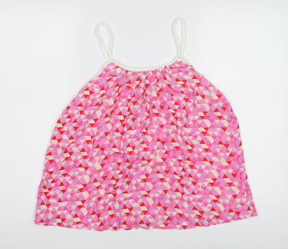 Hush Women's Pink Geometric Sleeveless Top Size 12