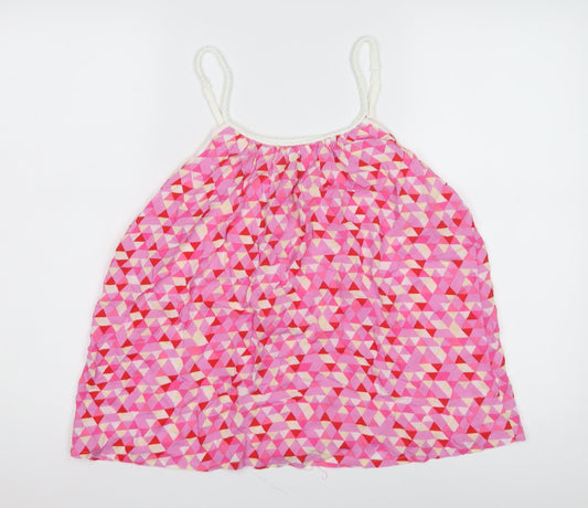Hush Women's Pink Geometric Sleeveless Top Size 12