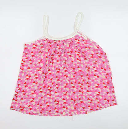 Hush Women's Pink Geometric Sleeveless Top Size 12