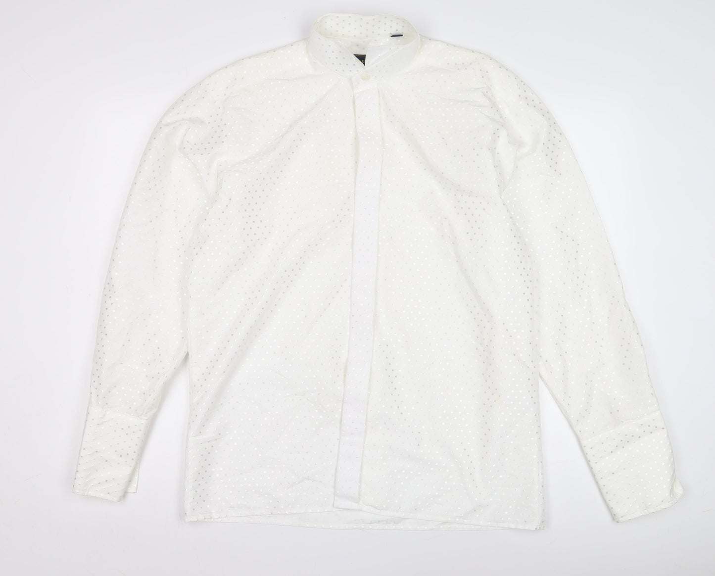 Mens UK Collar Size 15.5 Peter England Smart White  Dress Shirt