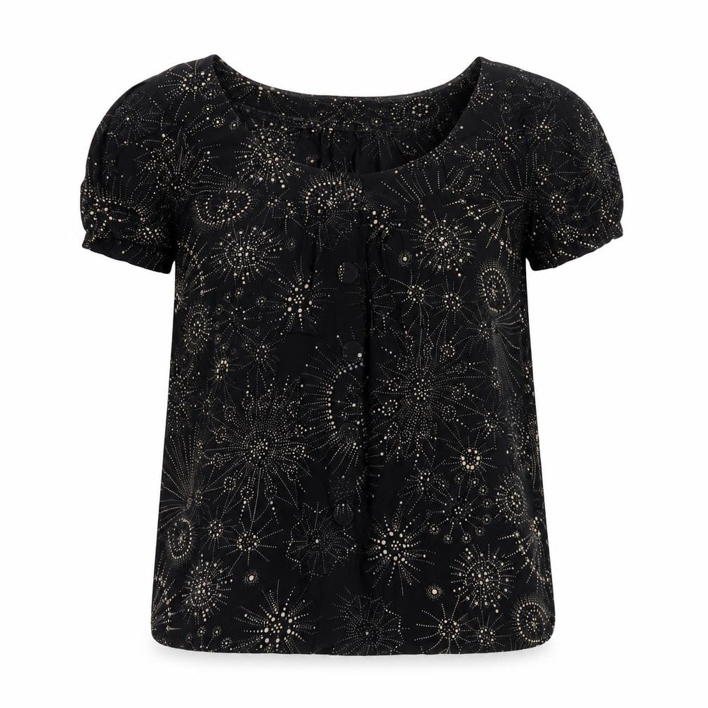 Womens UK Size 8 Whistles Black Basic Blouse