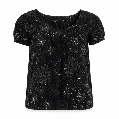 Womens UK Size 8 Whistles Black Basic Blouse