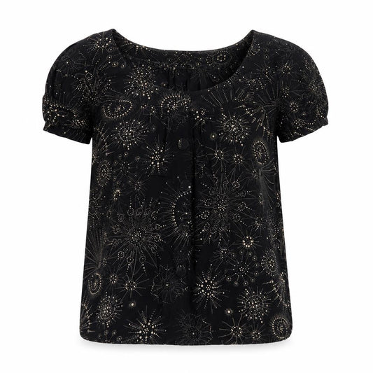 Womens UK Size 8 Whistles Black Basic Blouse