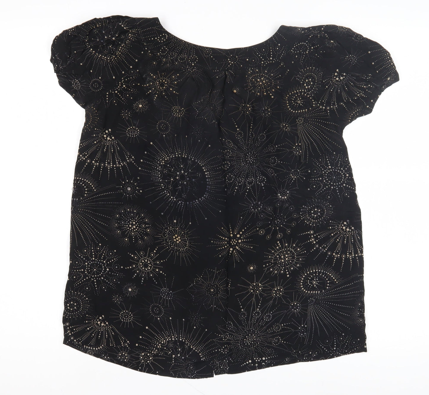 Womens UK Size 8 Whistles Black Basic Blouse