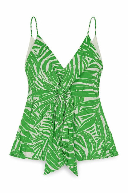 Womens UK Size 8 MNG Green Camisole Blouse