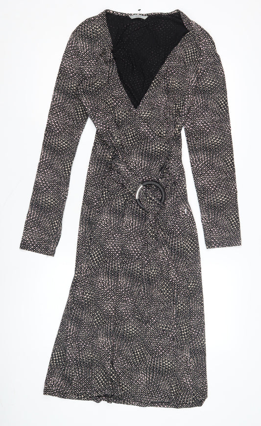 Marks and Spencer Women's Black Wrap Dress Size 10
