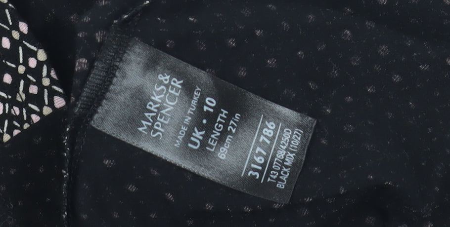 Marks and Spencer Women's Black Wrap Dress Size 10