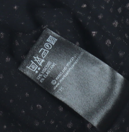 Marks and Spencer Women's Black Wrap Dress Size 10