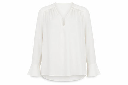 Womens UK Size 14 Mango White Basic Blouse