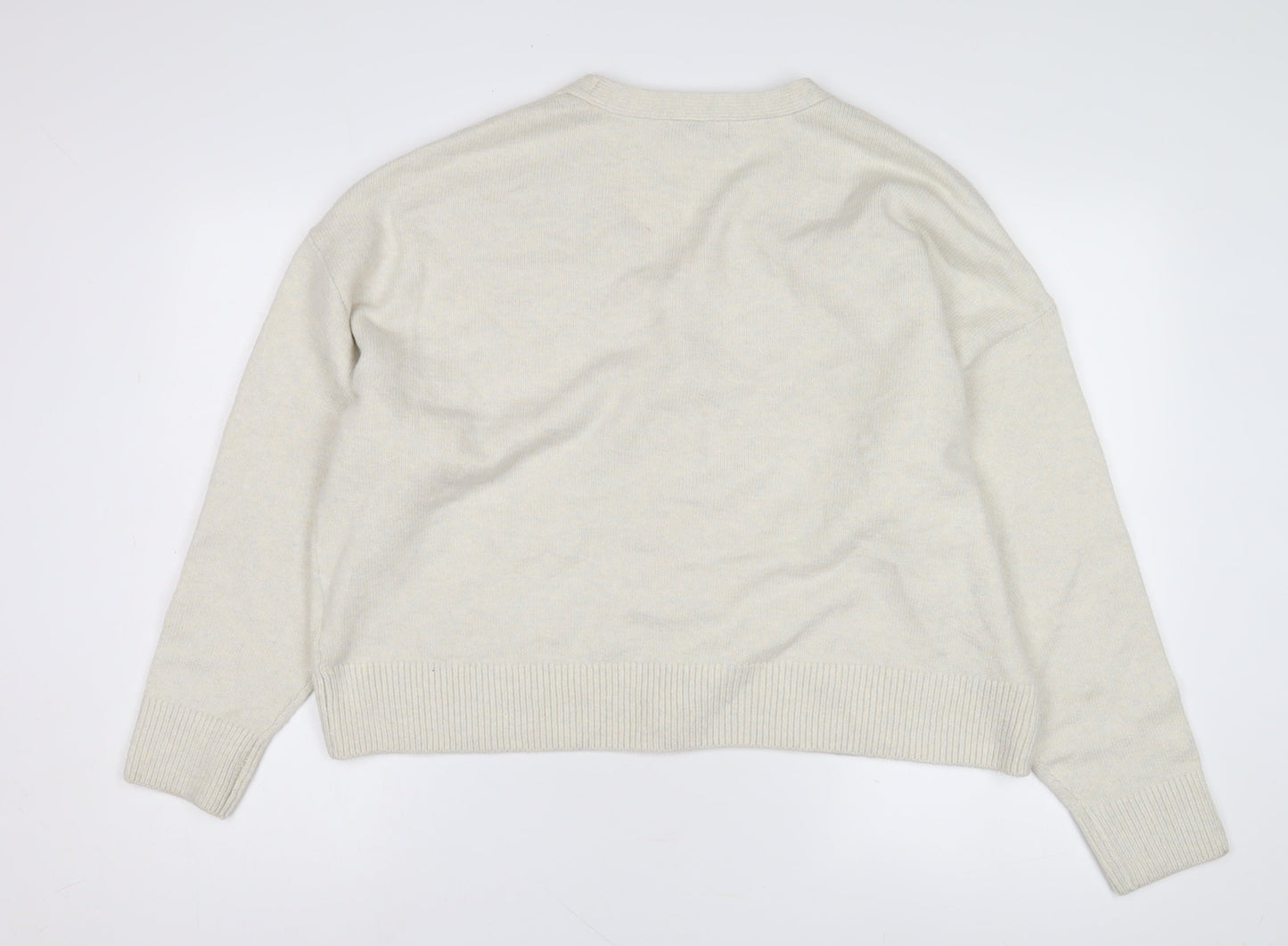 Womens UK Size L Marks and Spencer Ivory Cardigan Jumper