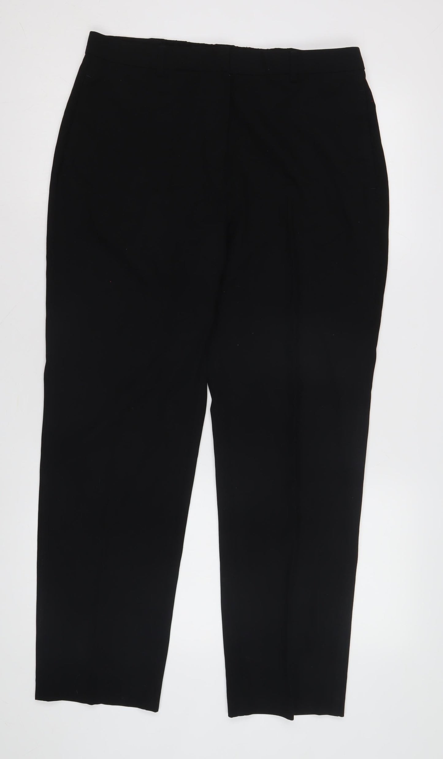 Womens UK Size 14 Marks and Spencer Regular Fit Workwear Black Trousers