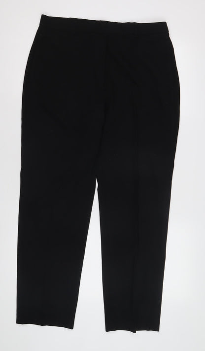 Womens UK Size 14 Marks and Spencer Regular Fit Workwear Black Trousers