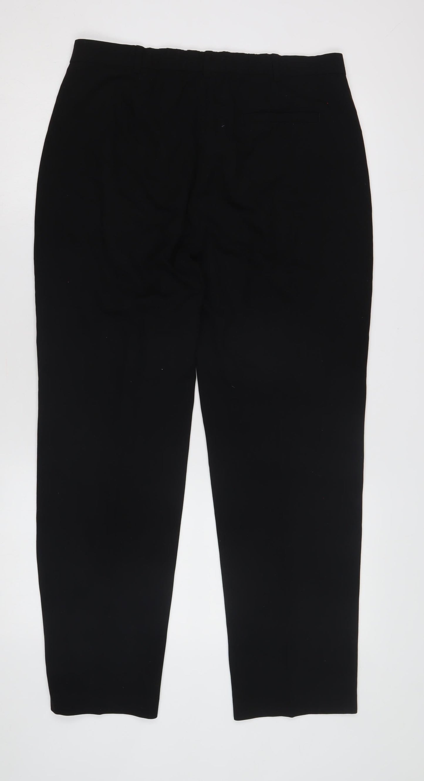 Womens UK Size 14 Marks and Spencer Regular Fit Workwear Black Trousers