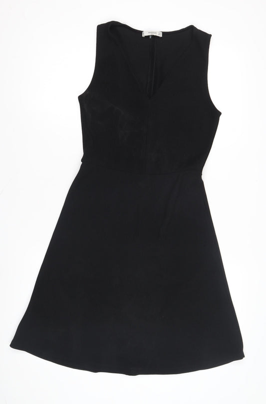 Mango Women's Black A-Line Dress Size 8