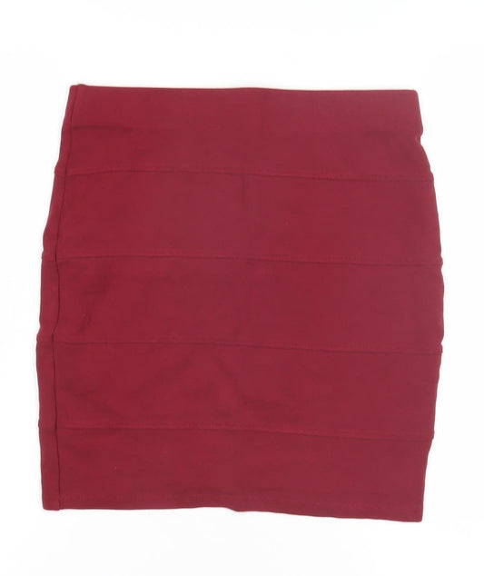 Marks and Spencer Red Bandage Skirt - UK Size 8