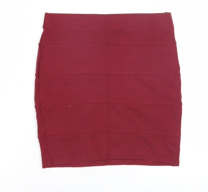 Marks and Spencer Red Bandage Skirt - UK Size 8