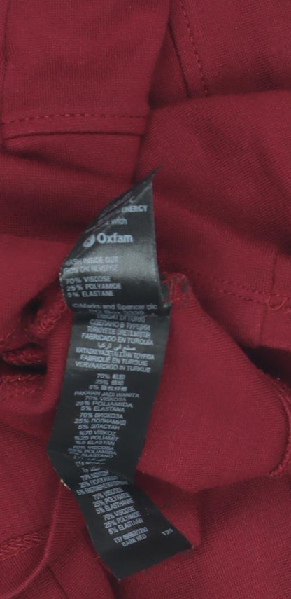 Marks and Spencer Red Bandage Skirt - UK Size 8