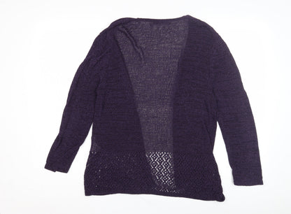 Womens UK Size M Jacques Vert Purple Cardigan Jumper