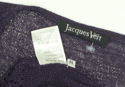 Womens UK Size M Jacques Vert Purple Cardigan Jumper
