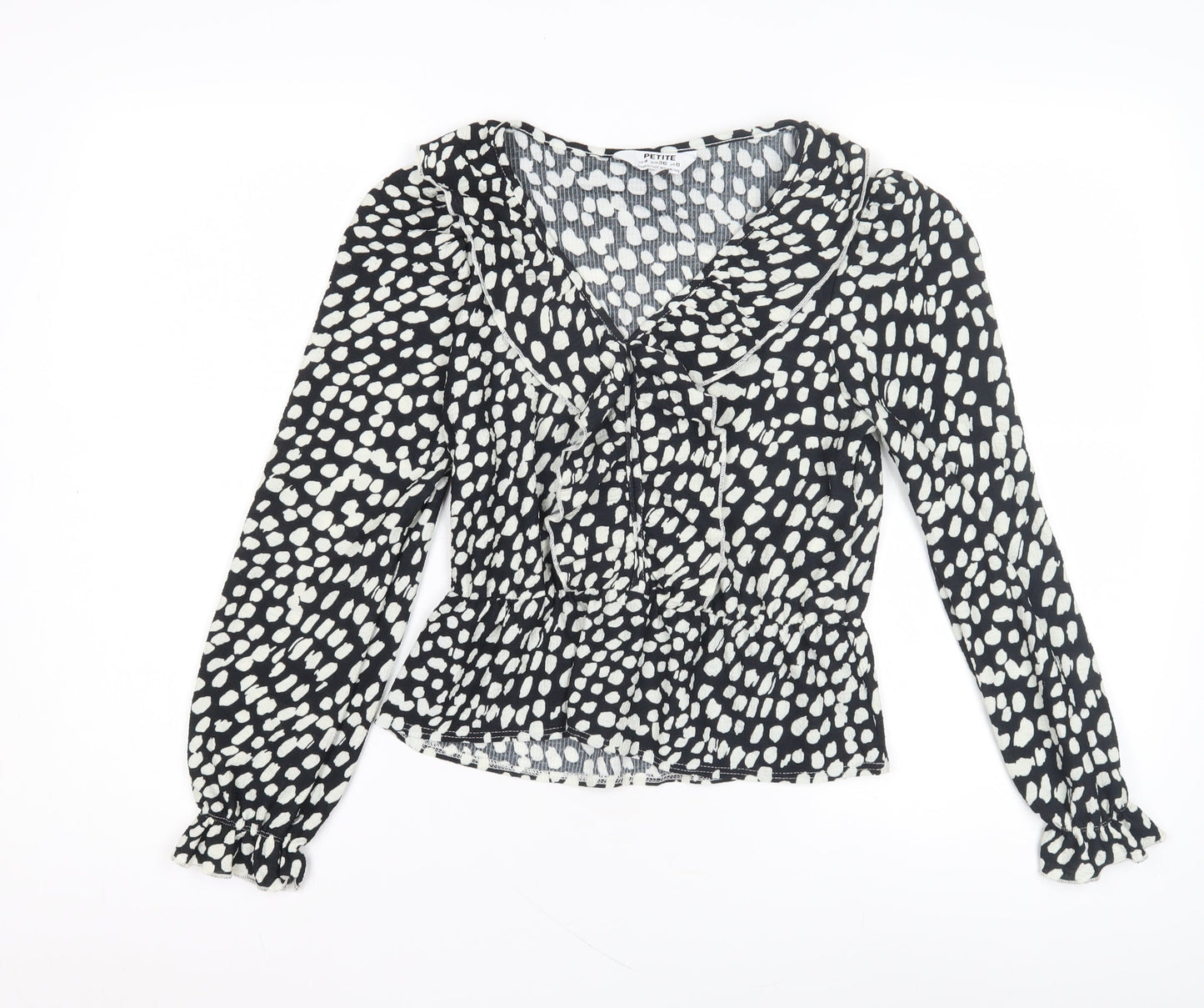 Womens UK Size 8 Dorothy Perkins Black Basic Blouse