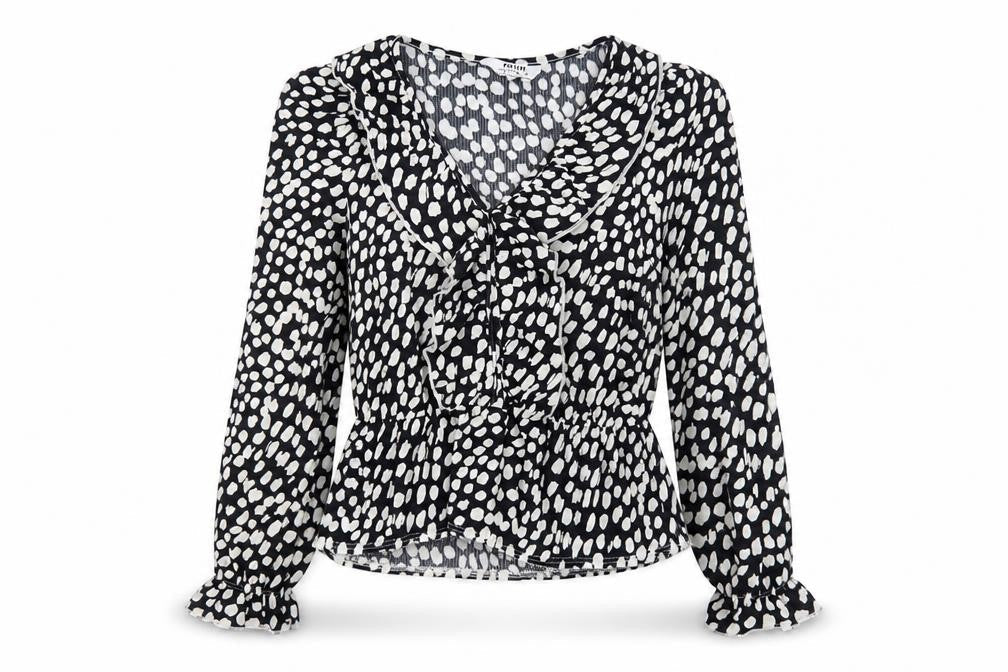 Womens UK Size 8 Dorothy Perkins Black Basic Blouse