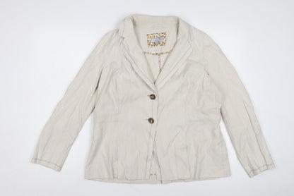 Per Una Women's Beige Blazer Size 18 Casual