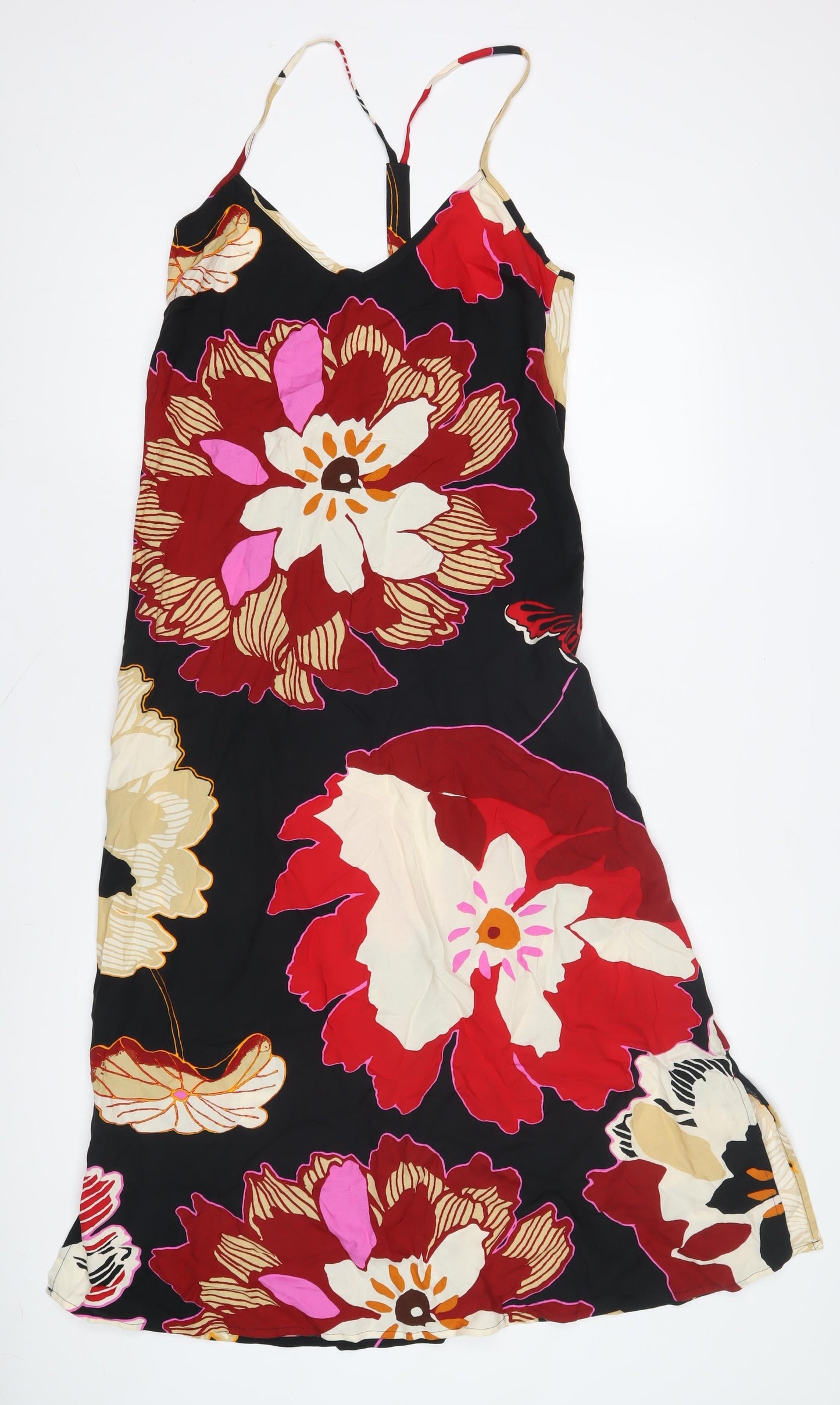 Next Women's Multicoloured Floral Slip Dress, Size 12