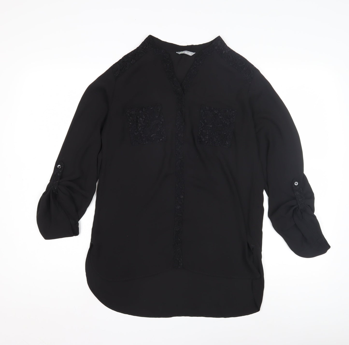 Marks and Spencer Women's Black V-Neck Blouse UK 8