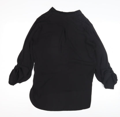 Marks and Spencer Women's Black V-Neck Blouse UK 8