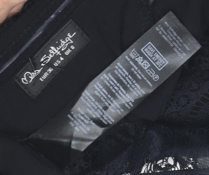 Miss Selfridge Women's Black Off Shoulder Sheath Dress Size 8