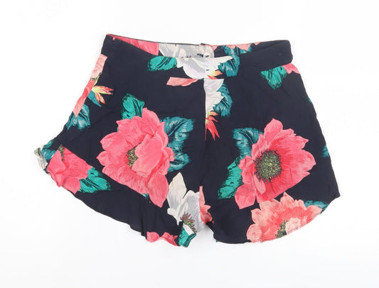 Zara Women's Multicoloured Floral Shorts Size 6