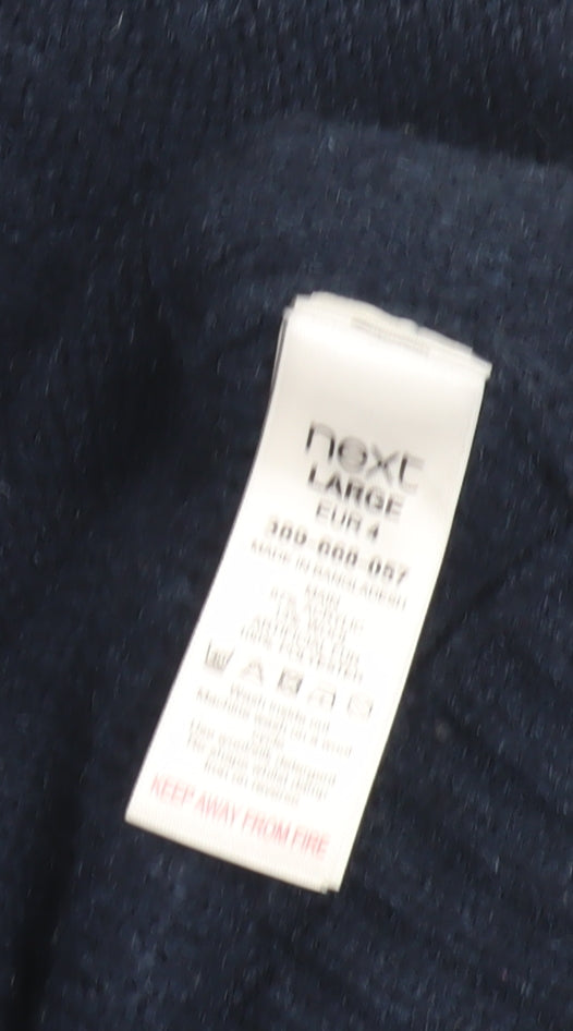 Next Men's Large Blue 1/2 Zip Jumper