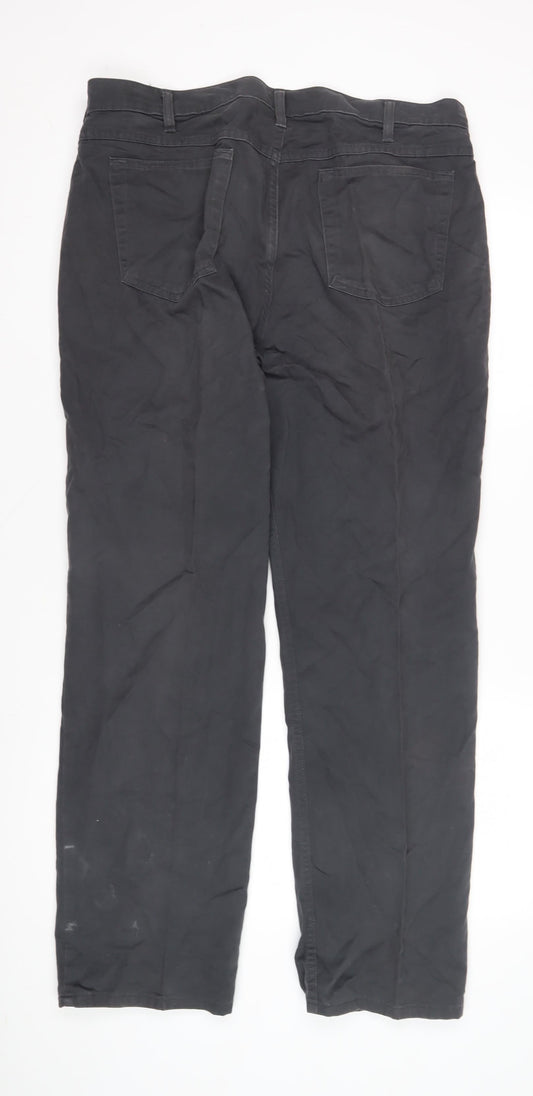 Marks and Spencer Men's Black Trousers 38W 31L