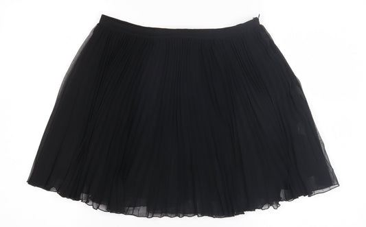 French Connection Women's Black Pleated Skirt Size 10