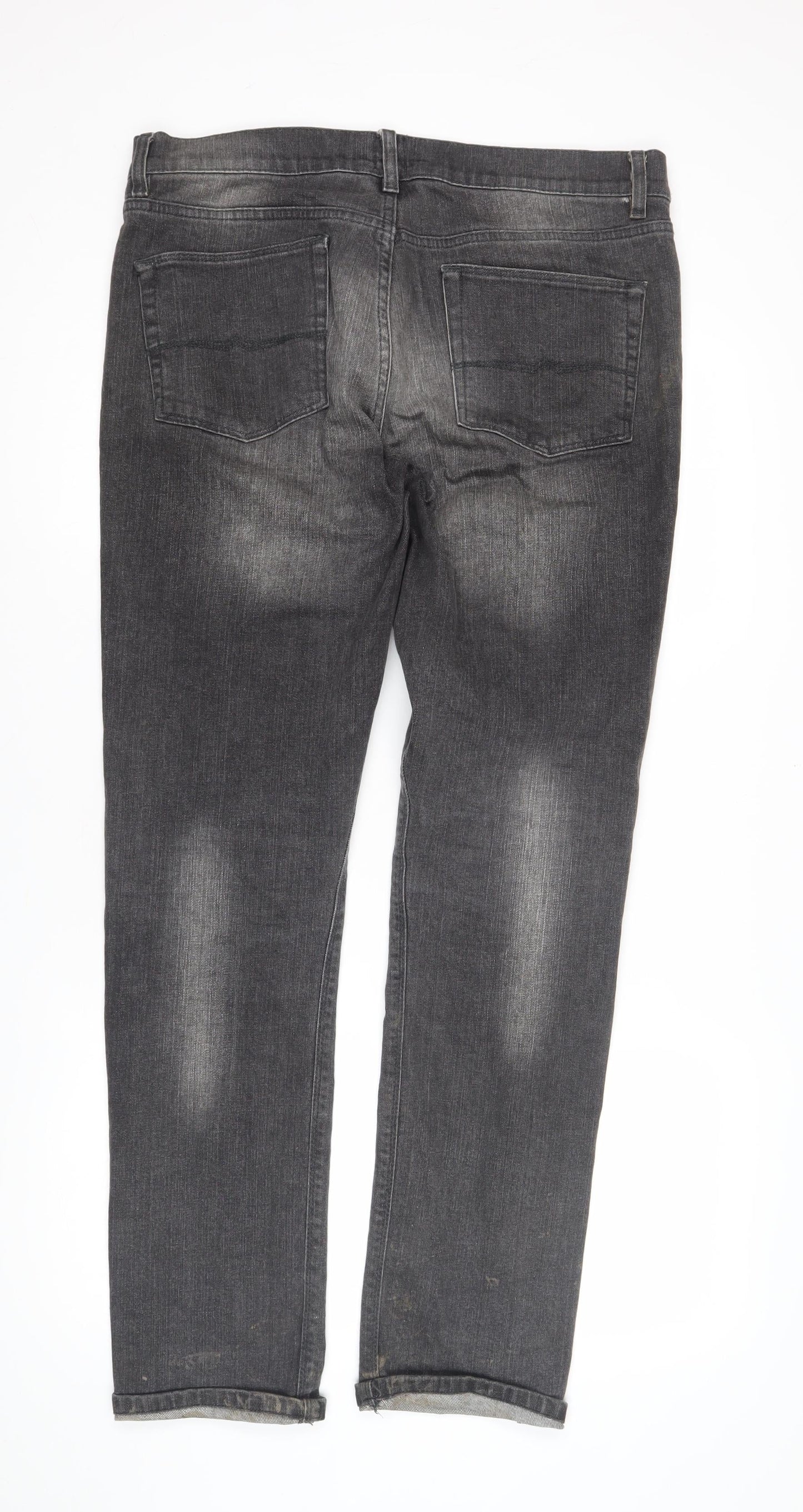 ASOS Men's Grey Straight Jeans Size L